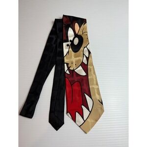 Vintage Looney Tunes Taz Tasmanian Devil Silk Necktie Mens Cartoon‎ Character